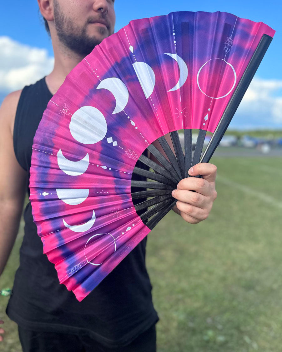 Lunar Phases Hand Fan