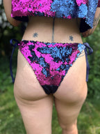 Starstruck Sequin Bottoms in Magenta & Navy