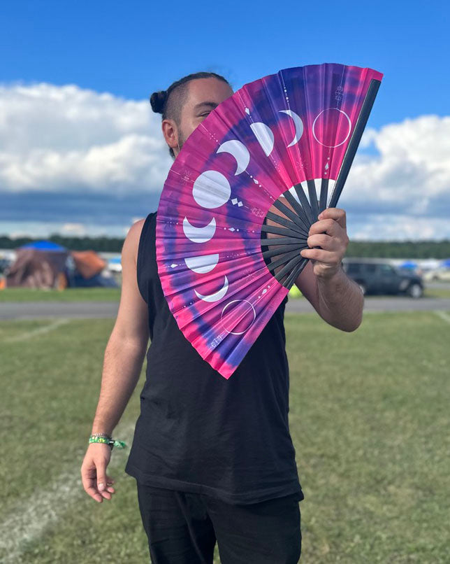 Lunar Phases Hand Fan