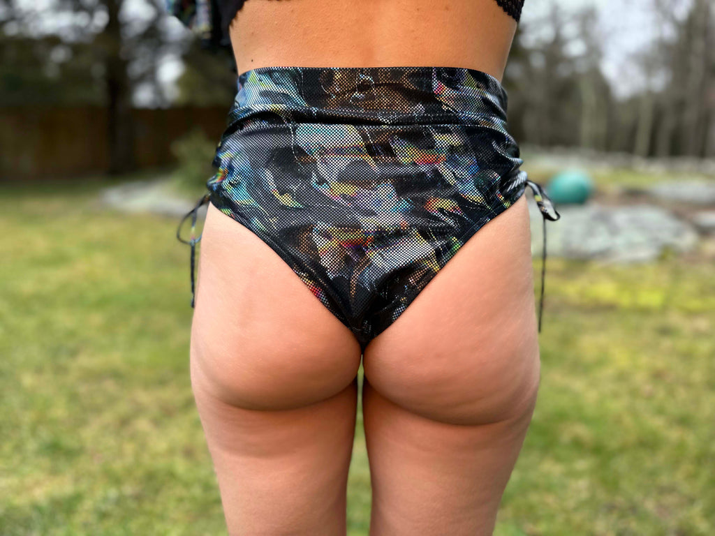 Cosmic Holographic Booty Shorts