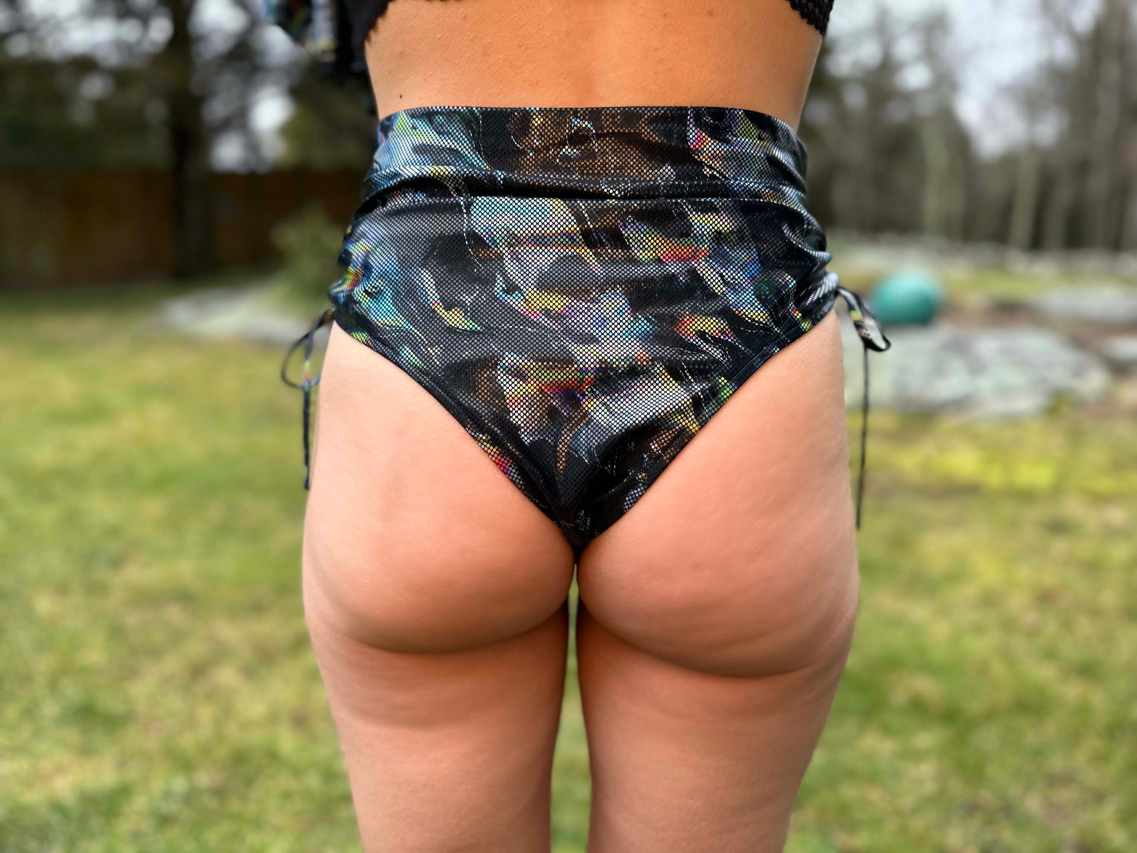 Cosmic Holographic Booty Shorts