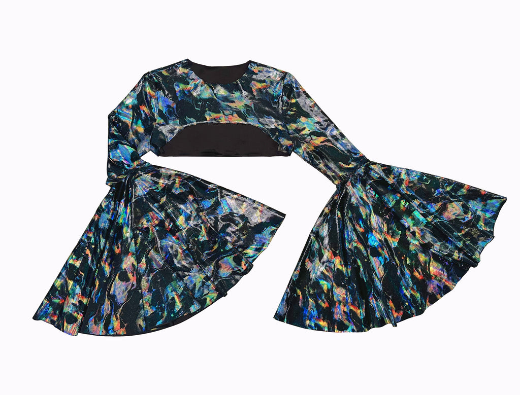 Cosmic Bell-Sleeve Shrug