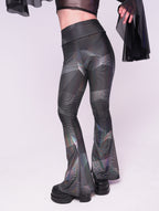 Metallic Geo Bell Bottoms