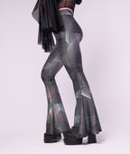 Metallic Geo Bell Bottoms
