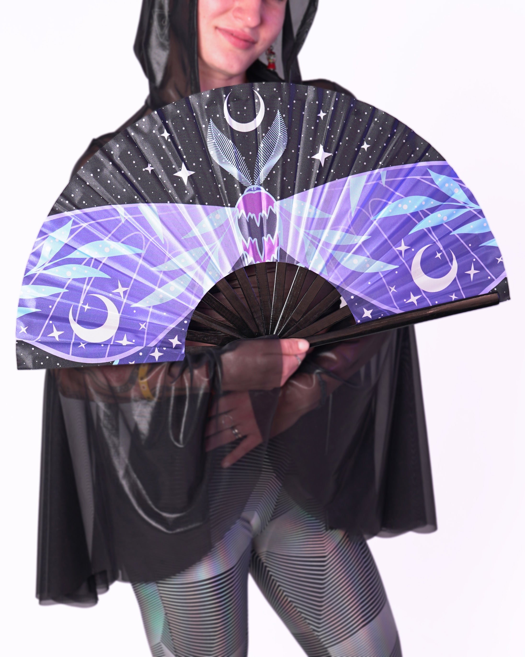 Lunar Moth Fan (UV Reactive!)