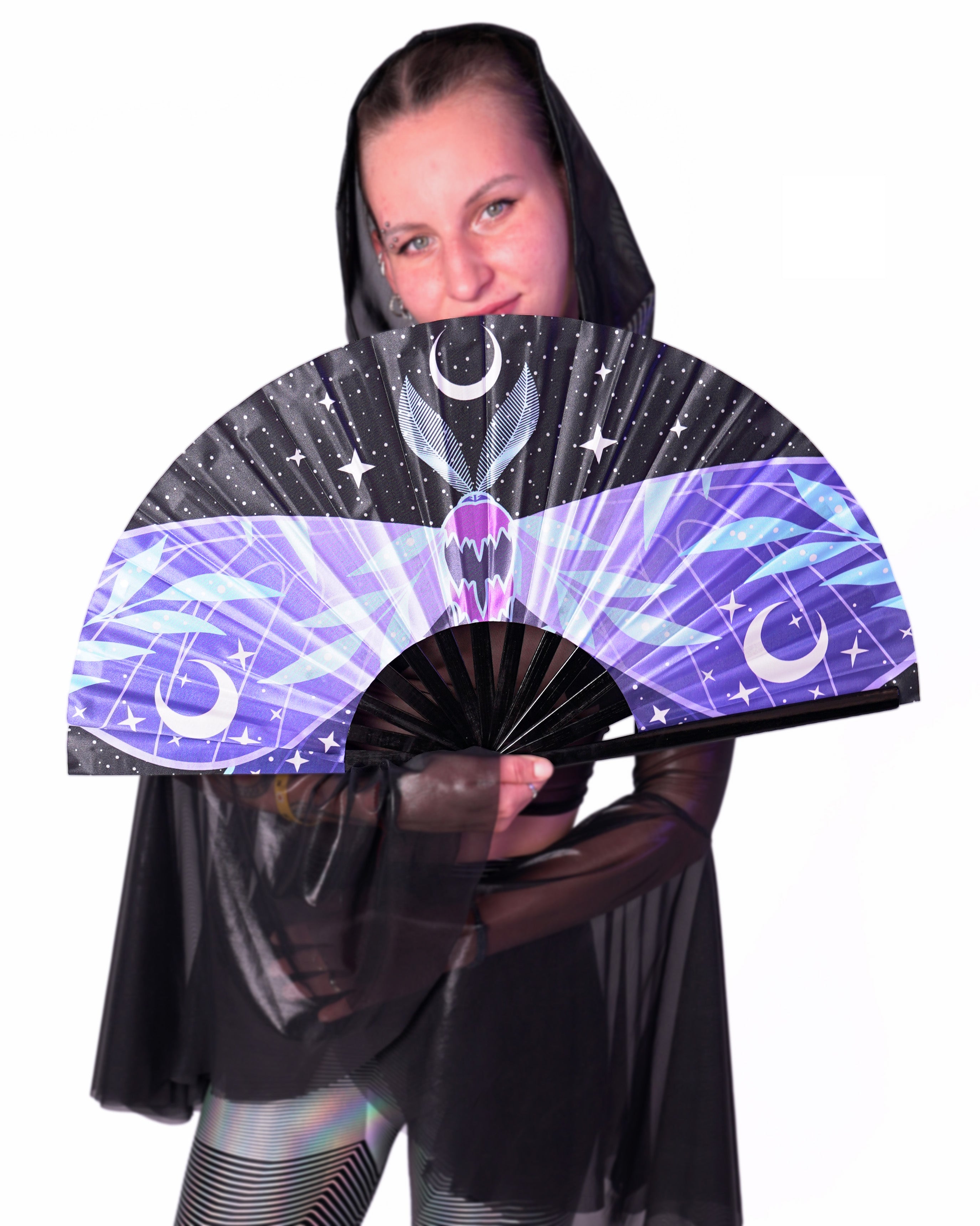 Lunar Moth Fan (UV Reactive!)