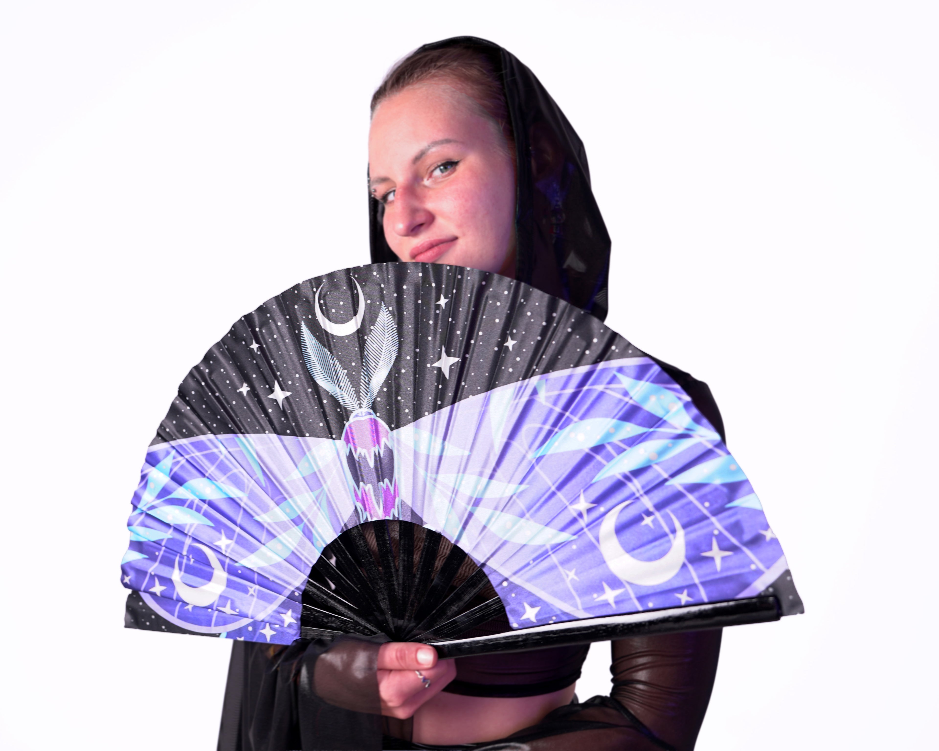 Lunar Moth Fan (UV Reactive!)