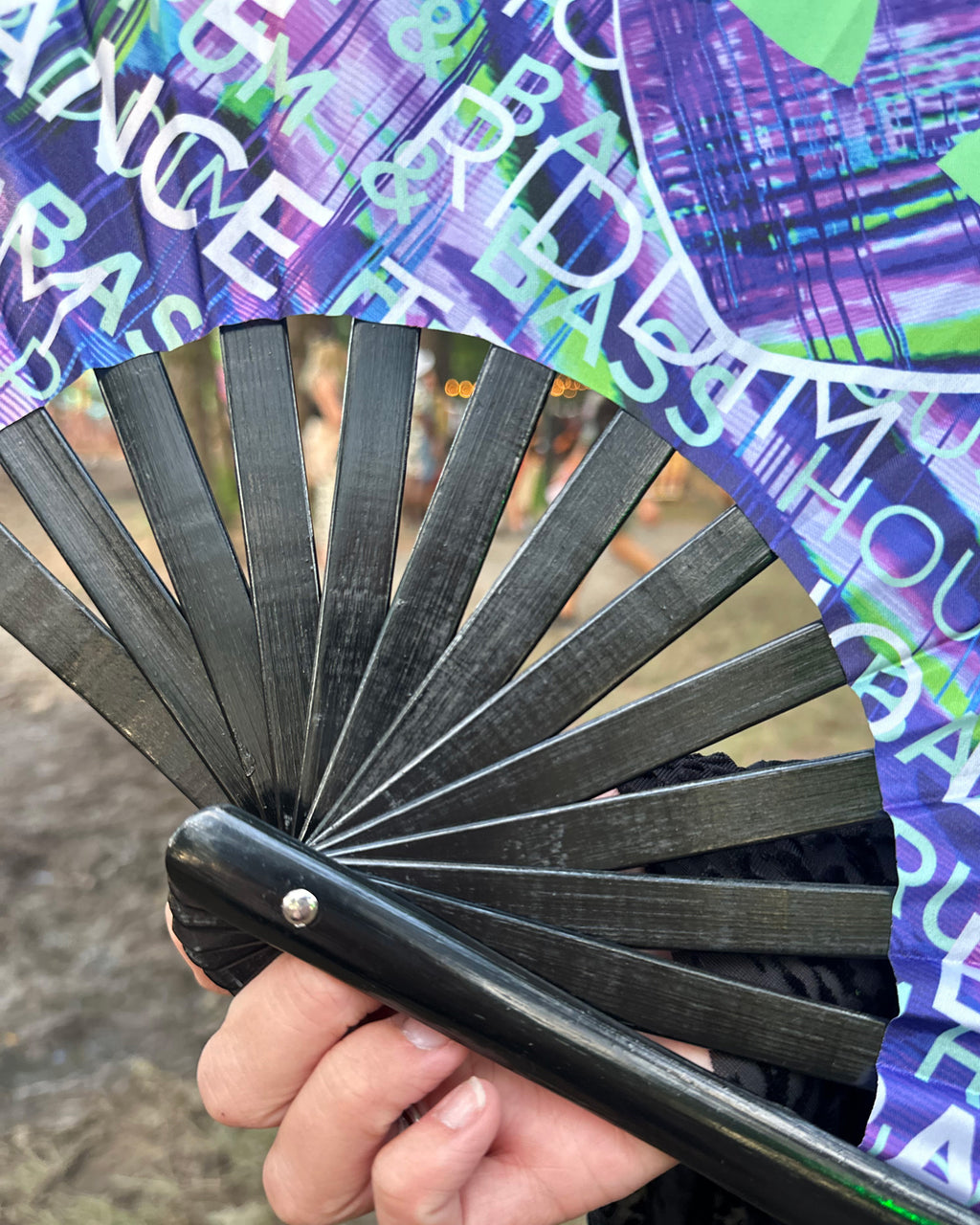 Bass Alien Hand Fan