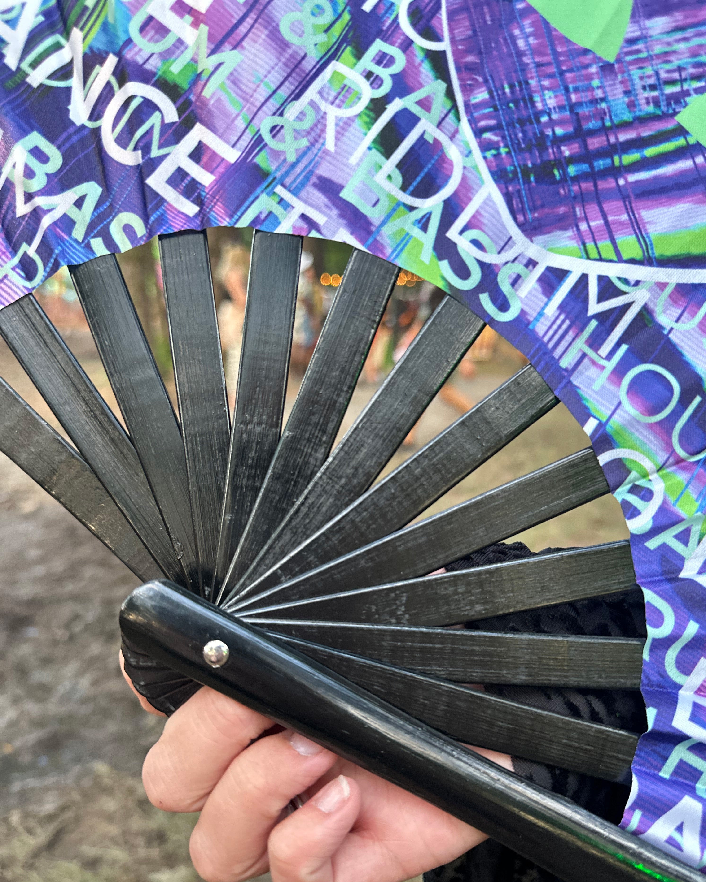 Bass Alien Hand Fan