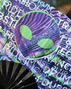 Bass Alien Hand Fan