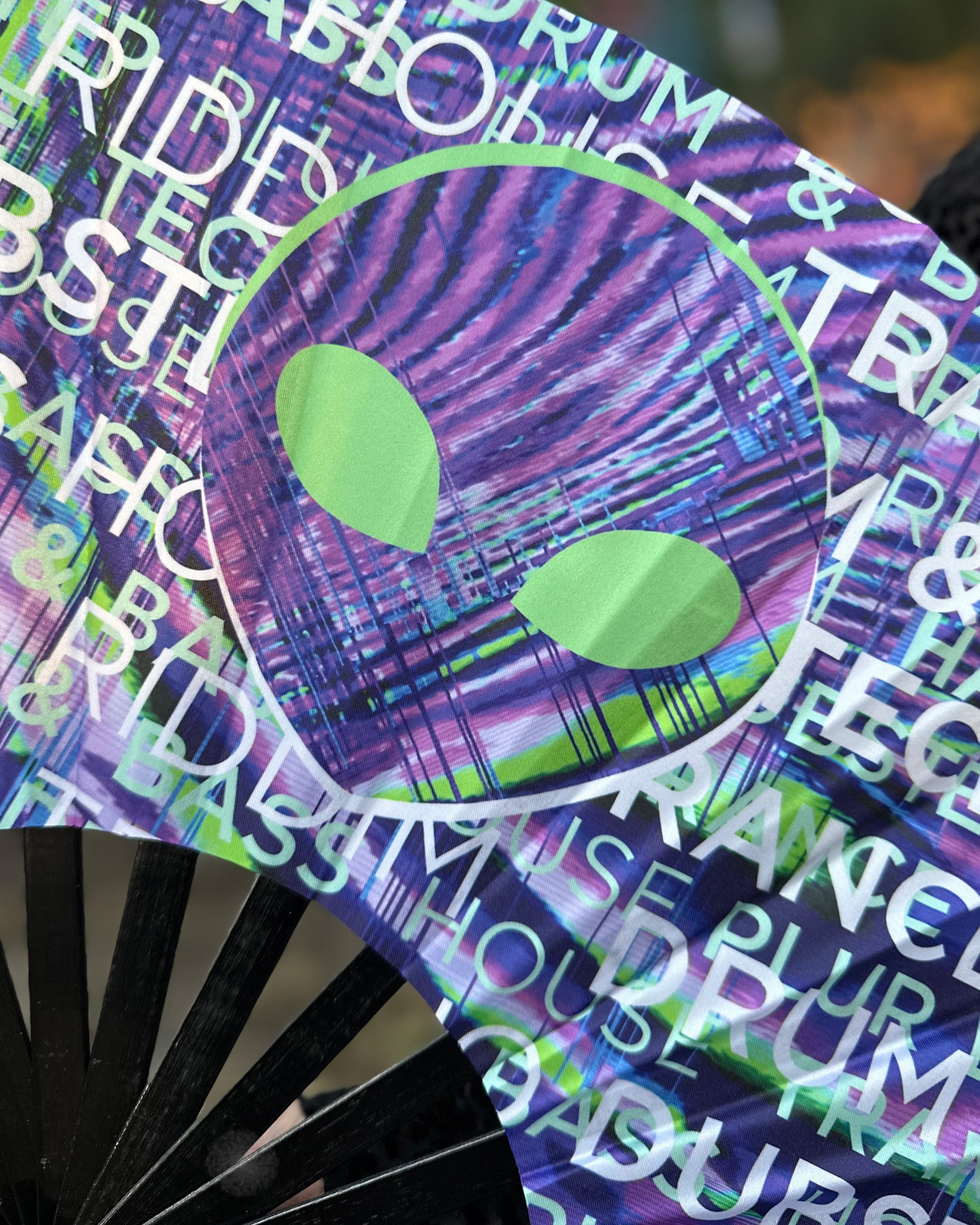 Bass Alien Hand Fan