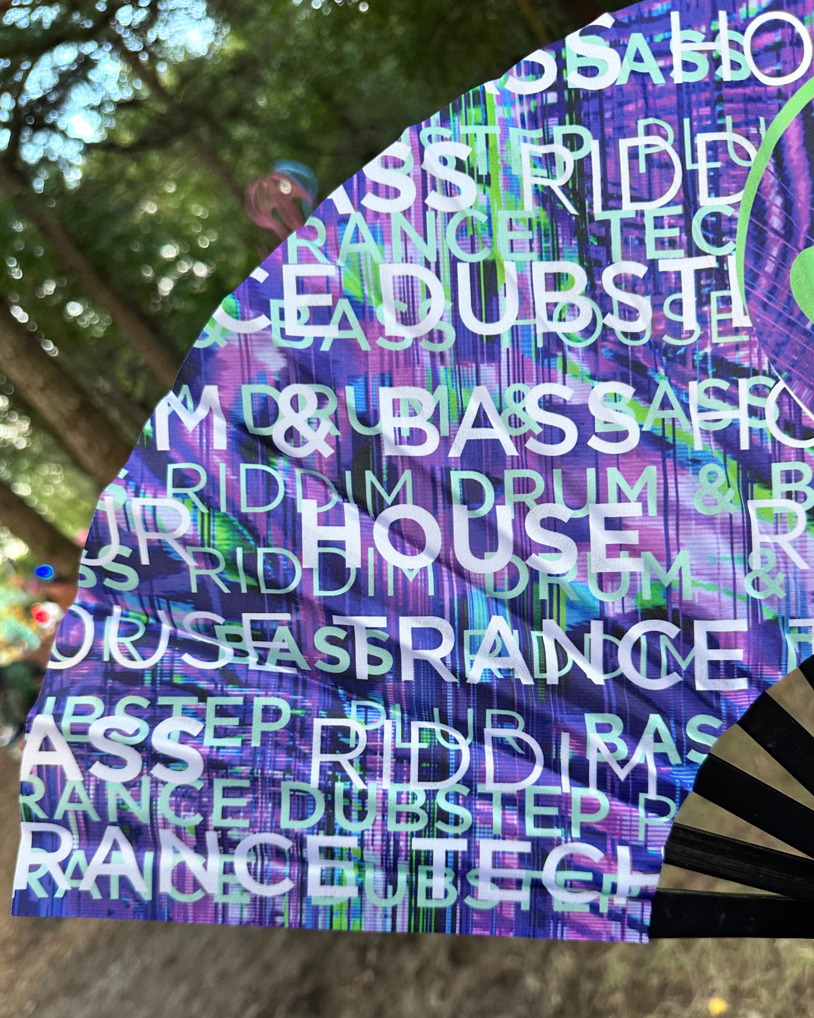 Bass Alien Hand Fan