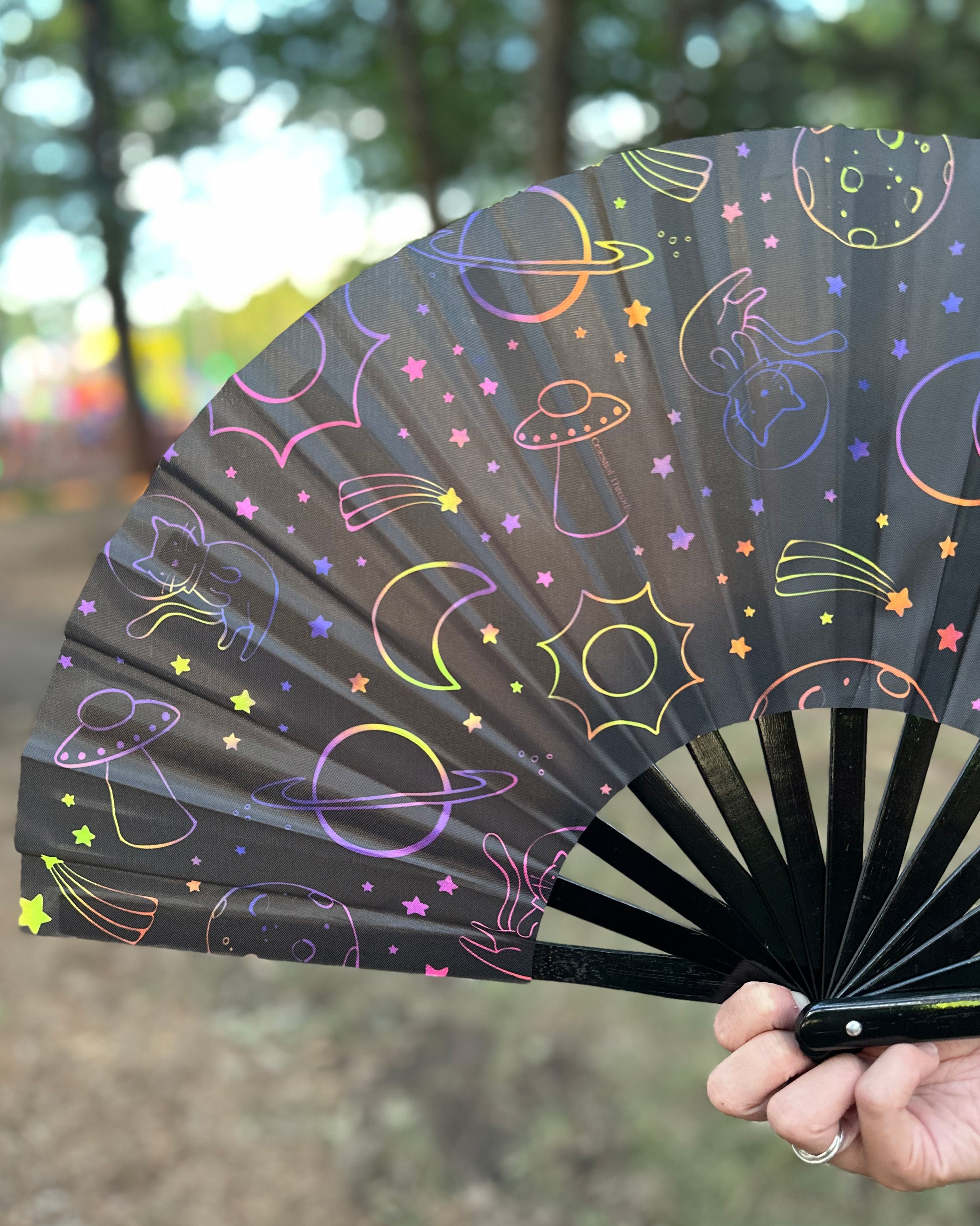 Space Cat Fan (UV-Reactive!)