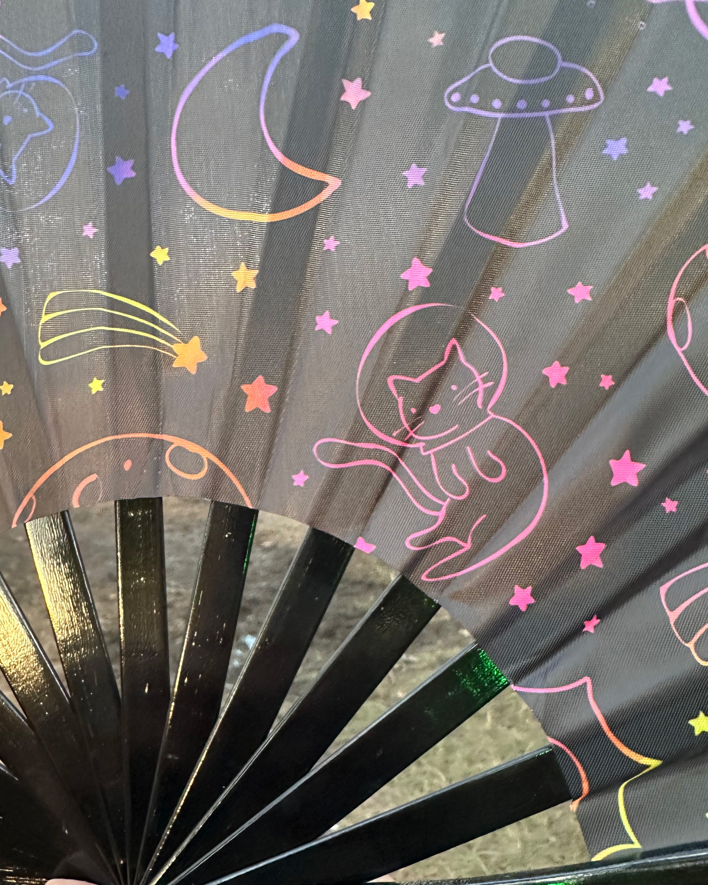 Space Cat Fan (UV-Reactive!)