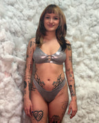 Stardust Mesh Bell Sleeve Bodysuit