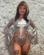 Stardust Mesh Bell Sleeve Bodysuit
