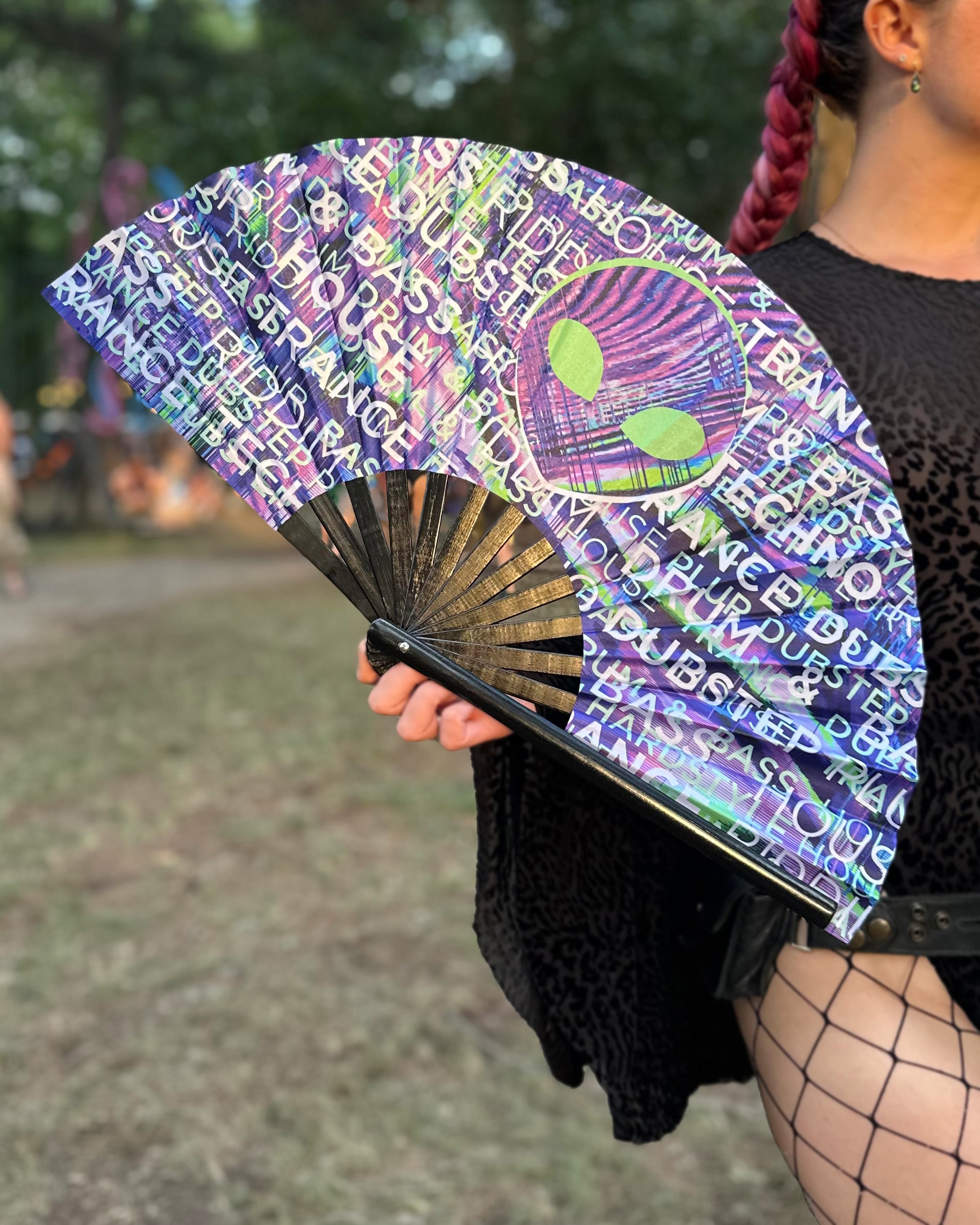 Bass Alien Hand Fan