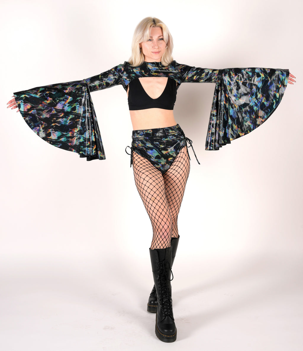 Cosmic Bell-Sleeve Shrug