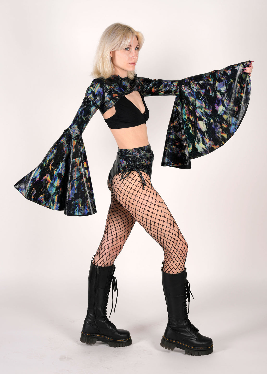 Cosmic Holographic Booty Shorts