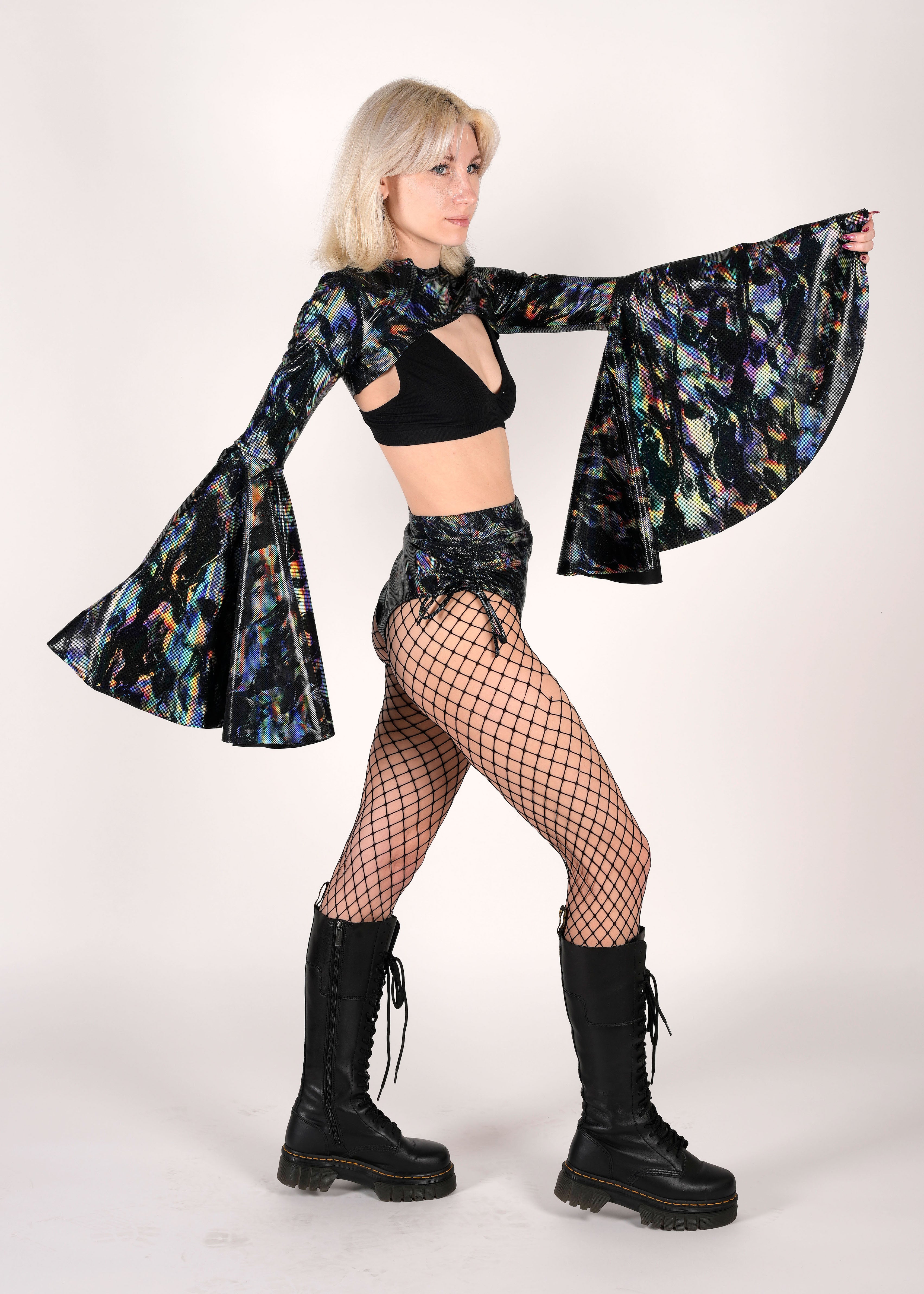 Cosmic Holographic Booty Shorts