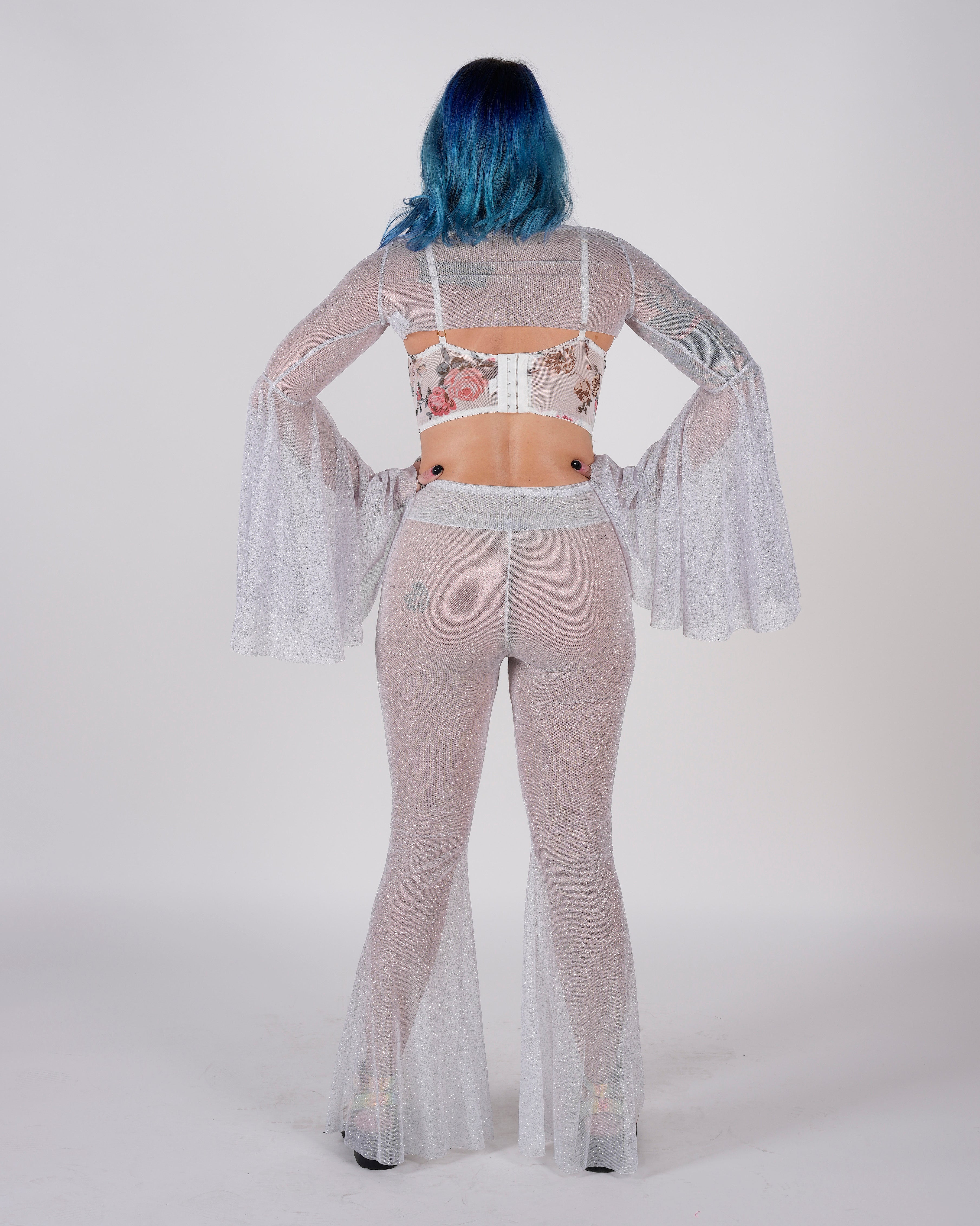 Mystic Bell-Bottom Pants - White