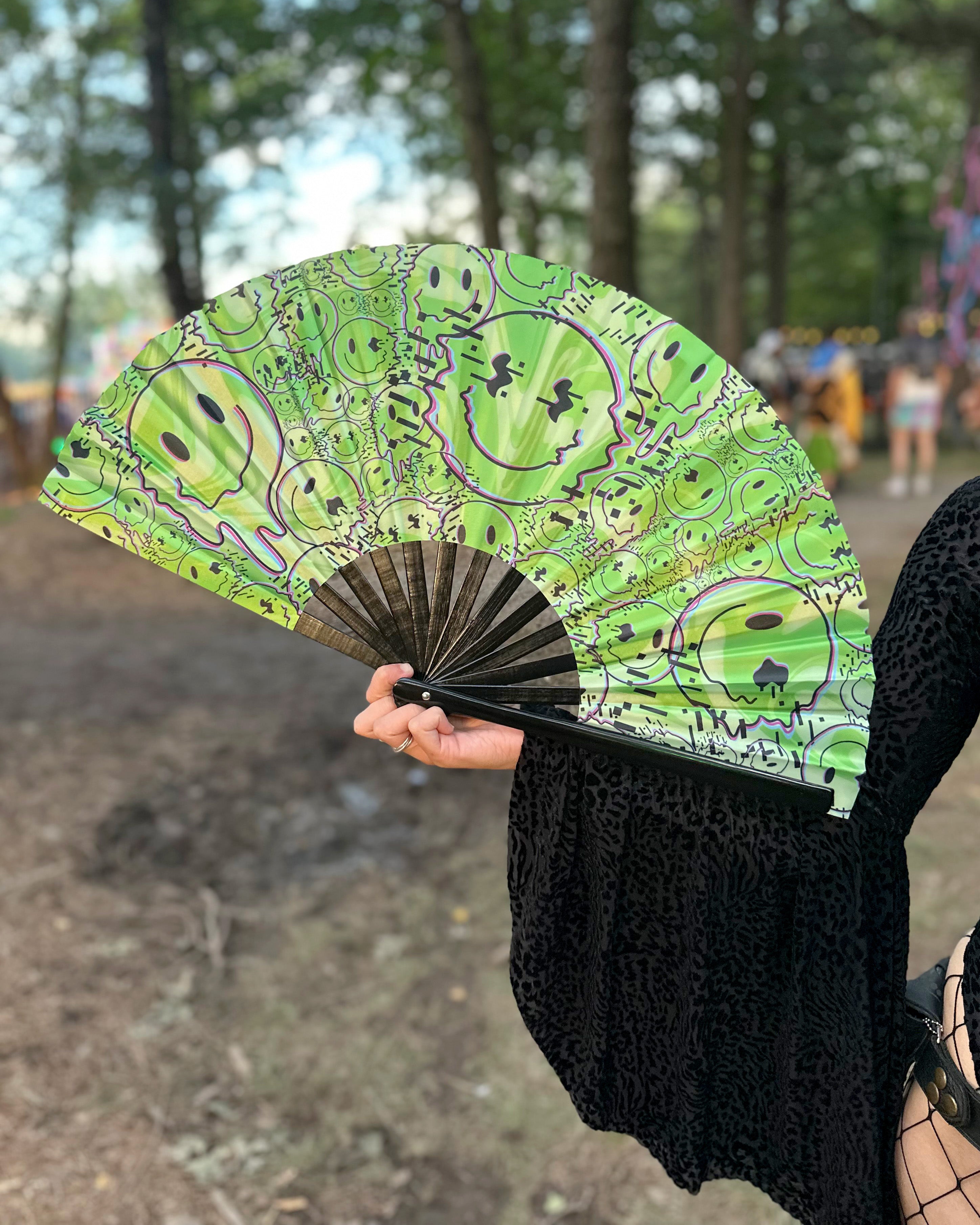 Smiley Hand Fan