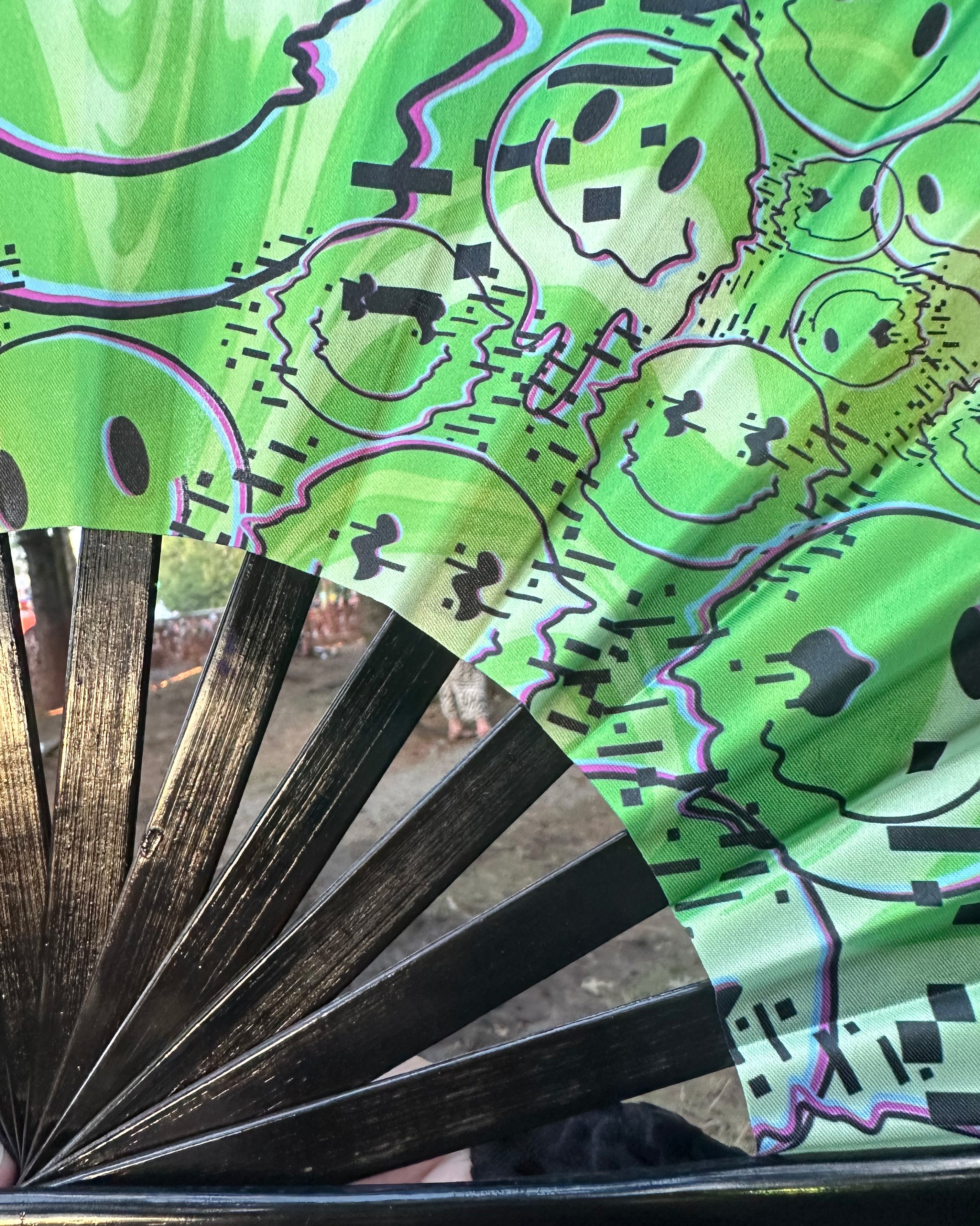 Smiley Hand Fan