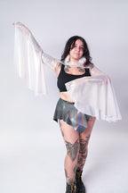 Stardust Mesh Bell Sleeve Shrug