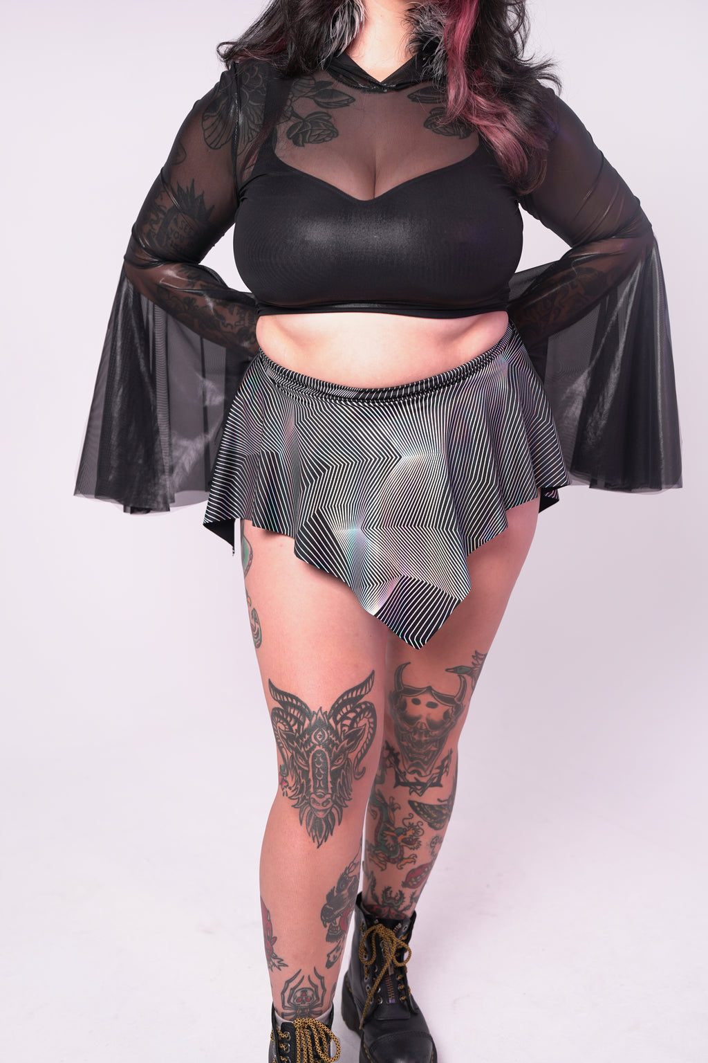 Metallic Geo Skort