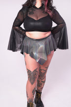 Metallic Geo Skort