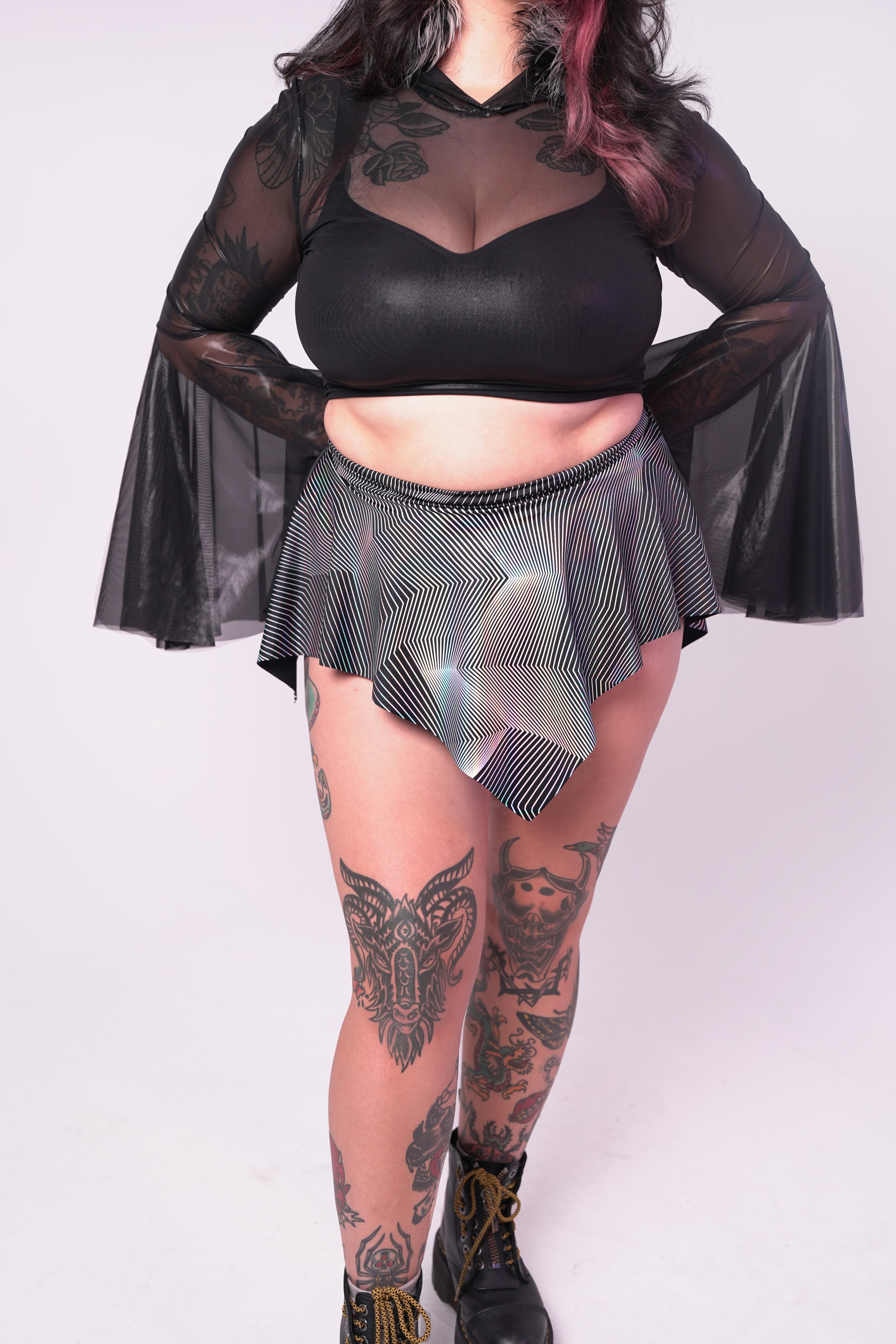 Metallic Geo Skort