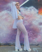 Mystic Bell-Bottom Pants - White