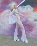 Mystic Bell-Bottom Pants - White