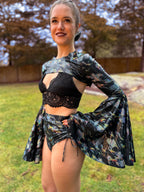 Cosmic Bell-Sleeve Shrug