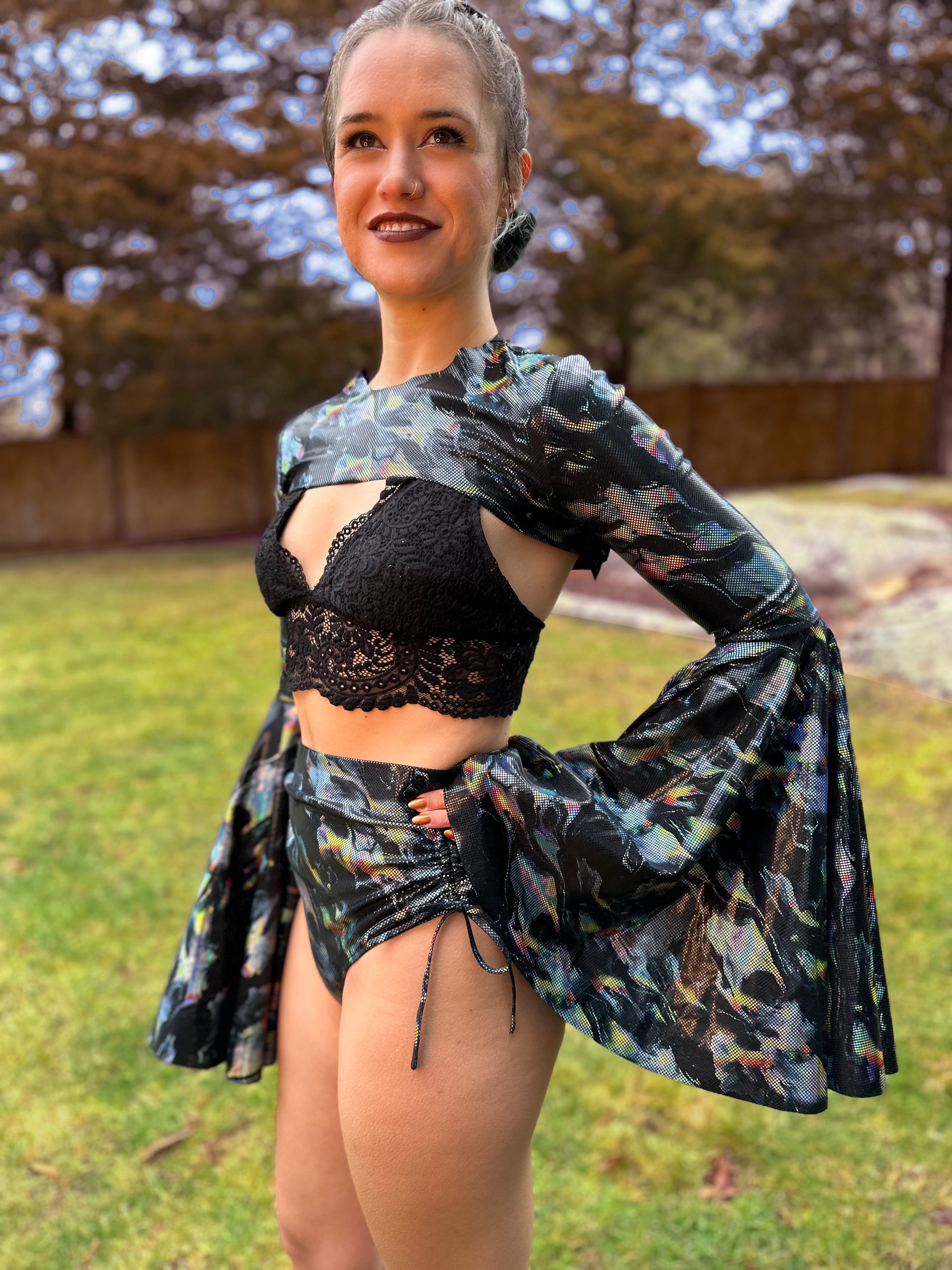 Cosmic Bell-Sleeve Shrug